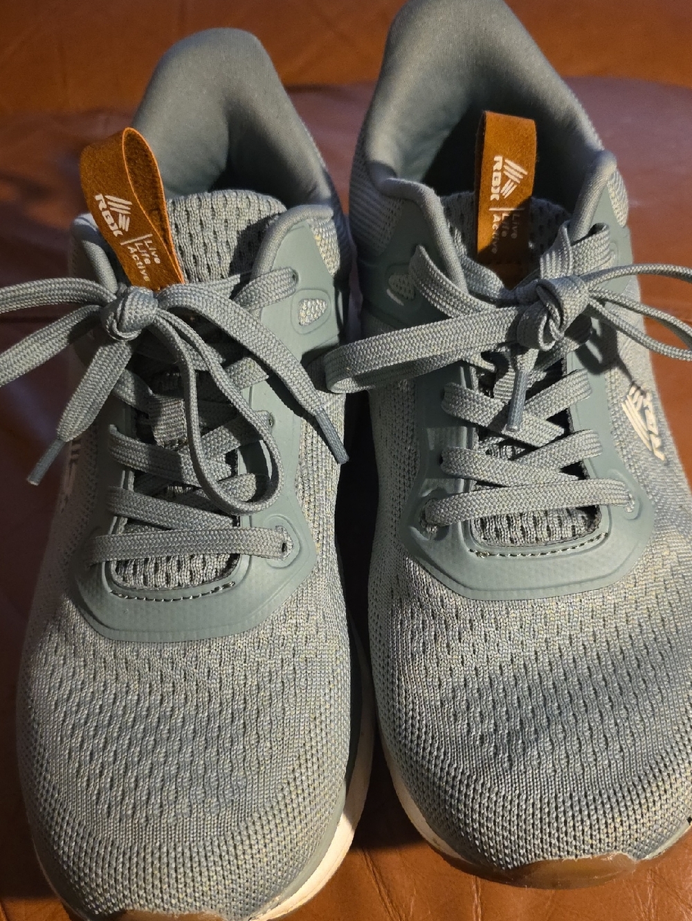 RBX Light Sage Green Womens Mesh Athletic Sneakers 8.5